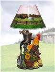 RSTD27869 Sunny Days Rooster Lamp